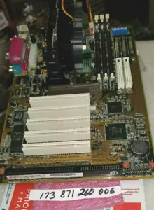 100% test ABIT-BE6-II BE6-II-OK BE6-II BE6-II-OK SLOT 1 WITH CPU STEP SL3XK - Picture 1 of 1