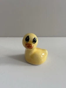 Philip Laureston England Mini Miniature Yellow Duck Big Eyes Ceramic 1” EUC - Picture 1 of 6