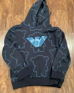 Emporio Armani  Hoodie Sweatshirt Logo Men   Blue Round Collar Sz XL Beautiful - Picture 1 of 8