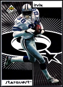 1998 UD Choice #SR10 M Irvin & K Dyson - StarQuest/RookQuest Blue FREE SHIPPING - Picture 1 of 2