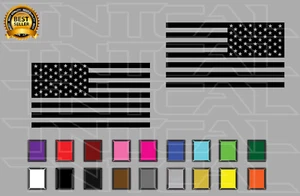 American Flags Decal Sticker Set USA Patriotic Army Car Truck Window Wall - Picture 1 of 2