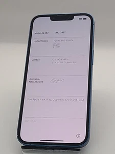 Apple iPhone 13 - 128GB - Blue (U.S. Cellular) A2482 ~60116 - Afbeelding 1 van 3