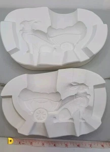 Vintage Hase mit Wagen Keramik Ton Gips von Paris Stülpform Heinz&Co HC5119 - Bild 1 von 8