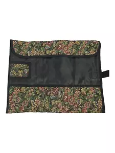 Clover Knitting Needle Pouch Multicolored Roll & Carry Hook and Loop Closure - Picture 1 of 5