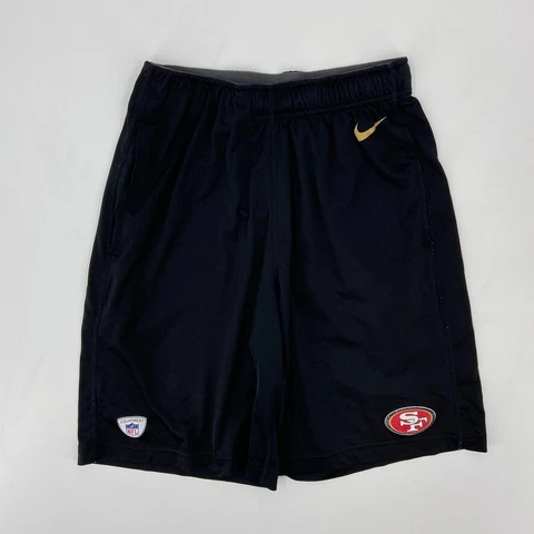 Nike San Francisco 49ers Shorts Mens Small Black Red NFL Football * Cover