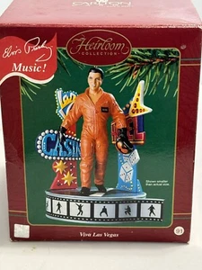 ELVIS PRESLEY "Viva Las Vegas" Carlton Heirloom Musical Ornament 2003 Christmas - Picture 1 of 12