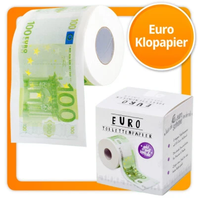 GOODS & GAGDETS GMBH Hundert Euro Toilettenpapier € 100 Geld Fun Klopapier Geschenkbox vom Hersteller