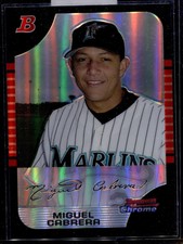 2005 Bowman Chrome Refractor #90 Miguel Cabrera Marlins