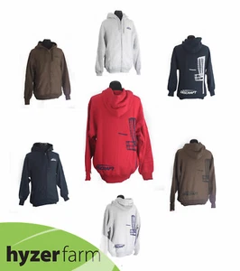 SUDADERA CON CAPUCHA CON LOGOTIPO DE CESTA DISCRAFT PESADA CON CREMALLERA *elige color/talla* Hyzer Farm - Imagen 1 de 9