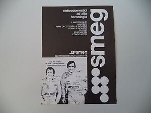 advertising Pubblicità 1978 SMEG e GILLES VILLENEUVE / CARLOS REUTEMANN