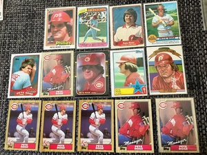 Pete Rose Baseball Card Lot (14) HOF Hit King Reds/Phillies - Bild 1 von 1