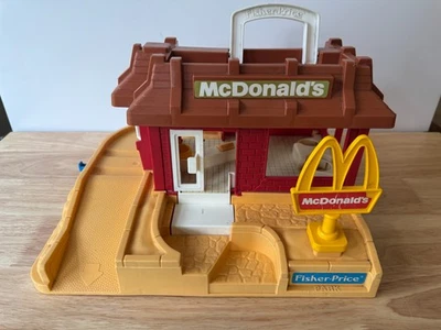Vintage 1989 Fisher Price Little People McDonald’s #2552 - Incomplete, Damaged - Image 1 of 4