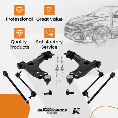 Kit de suspensión de brazos de control inferiores delanteros de 8 piezas para Ford Focus 2006-2011 Foto 1 de 4