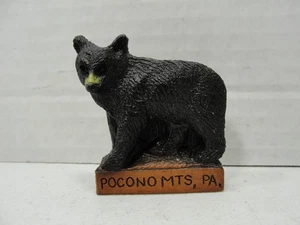 Vintage Pocono Mts.   3D Kühlschrank Souvenir Magnet - Fliese - Bild 1 von 3