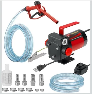 Kit Pompa Carburante Benzina 110V AC, Pompa Trasferimento Carburante Autoadescante, Reversibile P... - Foto 1 di 6