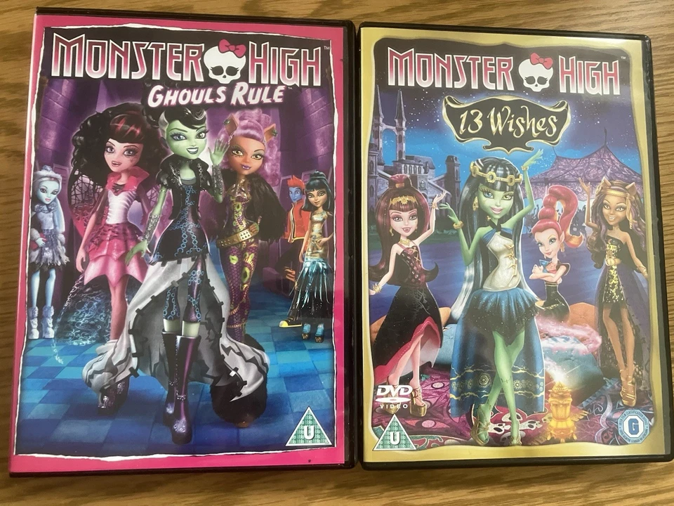 Monster High - Ghouls Rule And 13 Wishes - 2 X Rare DVDs - Image 1 of 1