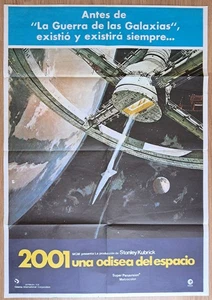 2001: A Space Odyssey ORIGINAL Spanish '77 POSTER Stanley Kubrick's sci-fi a - Picture 1 of 2