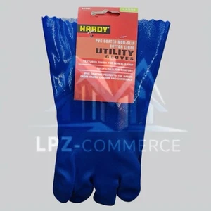 HARDY PVC Coated Non-Slip Cotton Lined Gloves - Picture 1 of 2