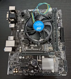 CPU PROCESSORE INTEL CORE i7-6700K + SCHEDA MADRE ASUS B250M-K + RAM DDR4 16GB - Foto 1 di 3