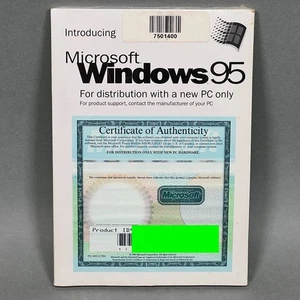 Microsoft Windows 95 With Certificate Of Authenticity & Product ID - SEALED NEW - Picture 1 of 9