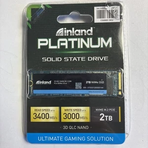 RARE!! -=3D-QLC=-!! 2TB Inland Platinum SSD ultimate gaming solution 3400 Mbps - Picture 1 of 8