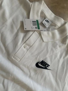 NWT Nike XL Basic Pique Cotton Polo Shirt White - Picture 1 of 6