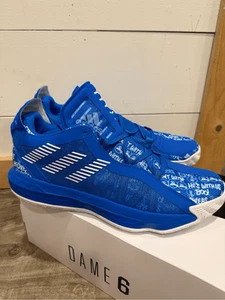 Adidas Dame 6 Global Blue "FU6809 Herren Größe 13 Basketballschuhe Neu mit Etikett - Bild 1 von 8