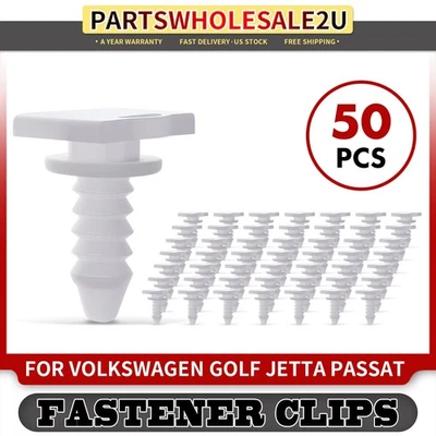 50 piezas de clips de moldura de puerta de nailon de 6 mm retenedores para Volkswagen Golf Jetta Passat Foto 1 de 4