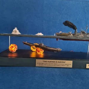 U47 SUBMARINE UBOOT UBOAT Corvette Flower - The diorama is built to order - Imagen 1 de 19