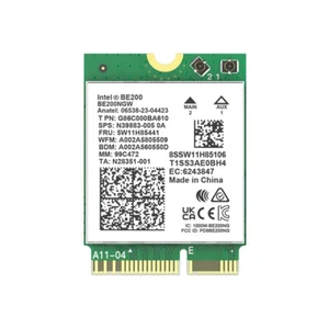 BE200 WiFi 7 BT Wireless Card Tri-Band 802.11be M.2 Module for Windows 10 11 PC - Picture 1 of 5