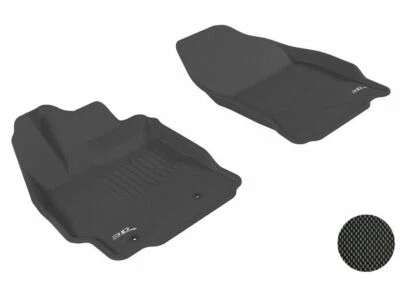 Forros de piso 3D MAXpider negros primera fila 2 piezas para Scion tC Foto 1 de 4