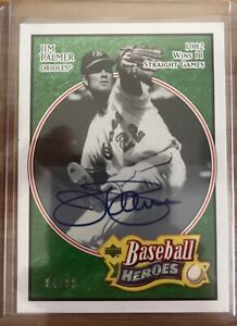 2005 Upper Deck Baseball Heroes - Emerald Signatures #39 Jim Palmer /99