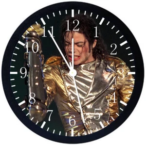 Michael Jackson Black Frame Wall Clock Nice For Decor or Gifts Z121 - Picture 1 of 1