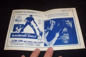 Blackboard Jungle Vintage Teen REbel Movie Herald Flyer - Imagen 1 de 1