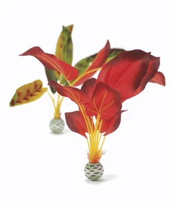 Oasis biOrb Set Plantas de Seda Grande Verde y Rojo Acuarios Decoración - Imagen 1 de 2