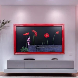 32, 43, 50, 55 inch Ornate frame for Samsung The Frame TV, Glossy Red finish - Picture 1 of 10