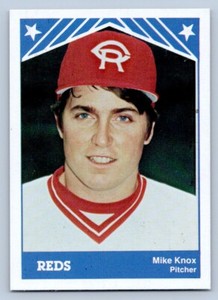 Mike Knox 1983 TCMA Cedar Rapids Reds 