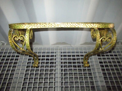 ANCIENNE CONSOLE A VOLUTE EN FER FORGÉ MARTELÉ-PIER LUIGI COLLI-ANNÉE 50-N°CC7 - Photo 1/4