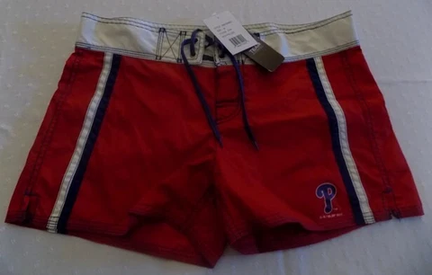 Philadelphia Phillies Bikini Boy Shorts Medium Red Ladies Sexy MLB Cover