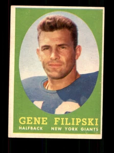 1958 Topps #1 Gene Filipski EX - Imagen 1 de 2