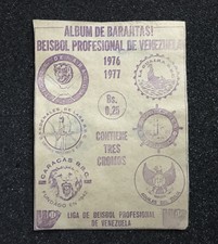 1976-77 Topps Venezuelan Baseball Series 6 Violet (Violeta) Wrapper SUPER RARE