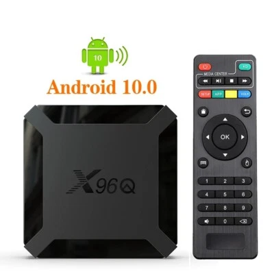 Quad Core 2+16GB Android 10.0 OS 4K WIFI Media Player X96Q TV Box H313 [US Plug] - Image 1 of 4
