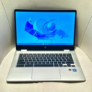 14" HP 2-in-1 Chromebook x360 14A-CA0036 Celeron® N4020 1.1GHz 64GB eMMC 4GB - Afbeelding 1 van 12