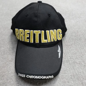 Breitling Hat Black Strapback Embroidered Official - Picture 1 of 8
