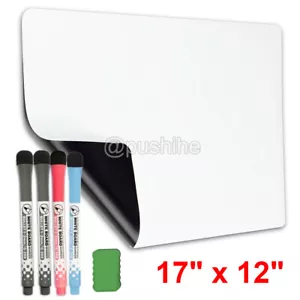 Frigorifero magnetico 17""x12"" lavagna cancellazione a secco calendario mensile cancellazione vuota - Foto 1 di 5