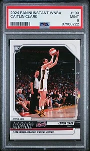 Caitlin Clark 2024 Panini Instant WNBA #103 Rookie PSA 9 - Picture 1 of 2