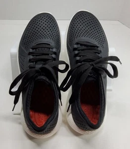 CROCS LITERIDE PACER BIANCO E NERO DONNA TAGLIA 8 - Foto 1 di 8