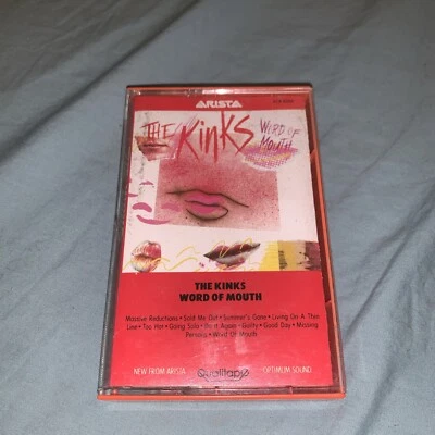 Word Of Mouth by The Kinks (Cassette Tape 1984 Arista) Original Case - Image 1 of 3