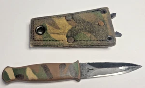 Vintage Gerber Guardian Camo Boot Combat Military Dagger Knife/ Sheath D1835S - Picture 1 of 6