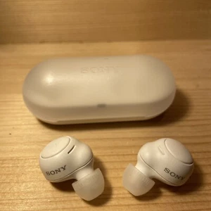 Sony WF-C500 Bluetooth Earphones Earbuds White, Parts Or Repairs - Picture 1 of 11